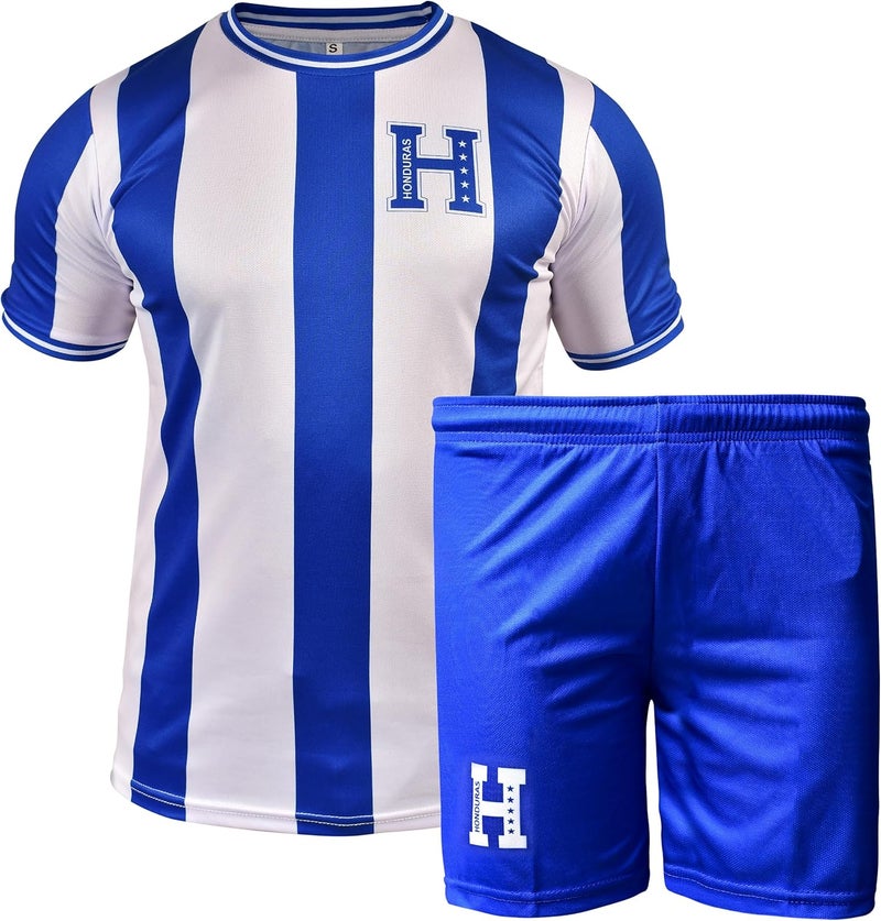 Fury Honduras Kids Soccer Jersey & Short for Boys Girls Youth for Kids Soccer Unifrom - Image 1